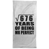 26th Anniversary Square Root of 676 Years of Mr Perfect - Hand Towel