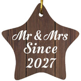 Anniversary Mr & Mrs Since 2027 - Star Ornament D