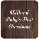 Willard Baby's First Christmas - Drink Coaster D