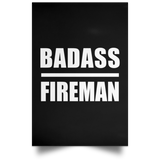 Badass Fireman - Poster Portrait