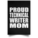 Proud Technical Writer Mom - Poster Portrait