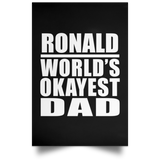 Ronald World's Okayest Dad - Poster Portrait