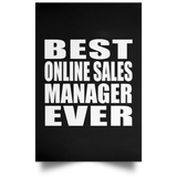 Best Online Sales Manager Ever - Poster Portrait