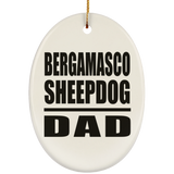 Bergamasco Sheepdog Dad - Oval Ornament