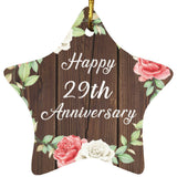 Happy 29th Anniversary - Star Ornament A
