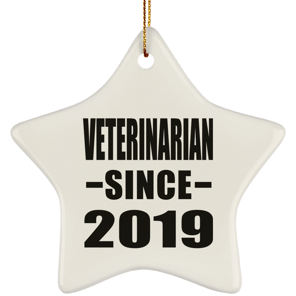 Veterinarian Since 2019 - Star Ornament