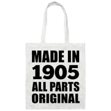 119th Birthday Made in 1905 All Parts Original - Tote Bag White
