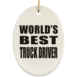 World's Best Truck Driver - Oval Ornament