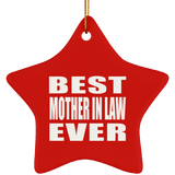 Best Mother In Law Ever - Star Ornament