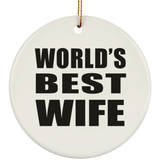 World's Best Wife - Circle Ornament