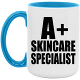 A+ Skincare Specialist - 15oz Accent Mug Blue
