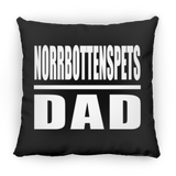 Norrbottenspets Dad - Throw Pillow Black