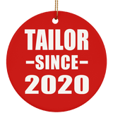 Tailor Since 2020 - Circle Ornament