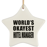 World's Okayest Hotel Manager - Star Ornament