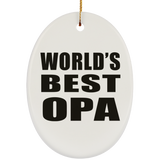 World's Best Opa - Oval Ornament