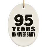 95th Anniversary 95 Years - Oval Ornament