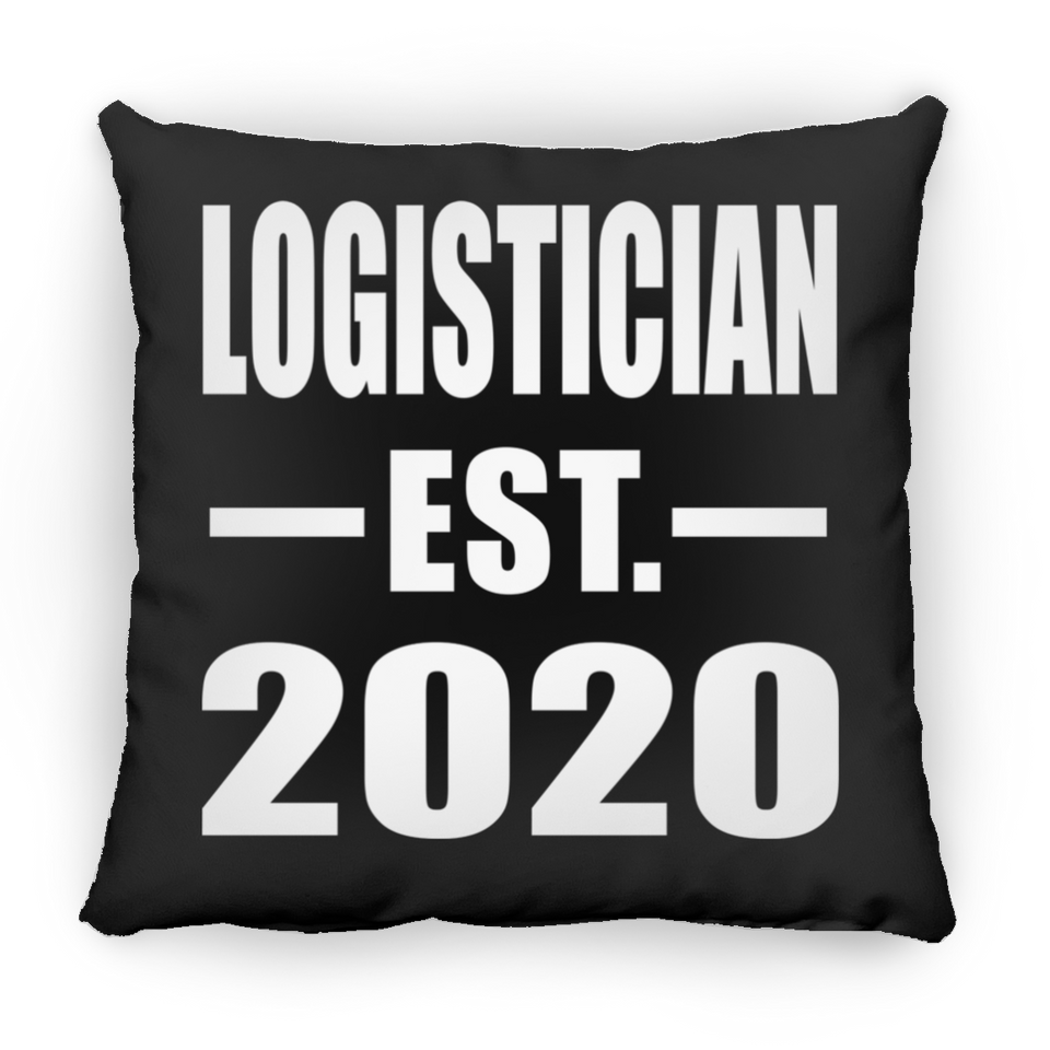 Logistician Established EST. 2020 - Throw Pillow Black