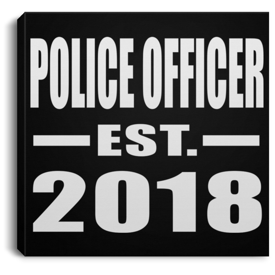 Police Officer Established EST. 2018 - Canvas Square