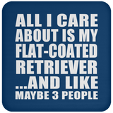All I Care About Is My Flat-Coated Retriever - Drink Coaster