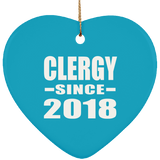 Clergy Since 2018 - Heart Ornament