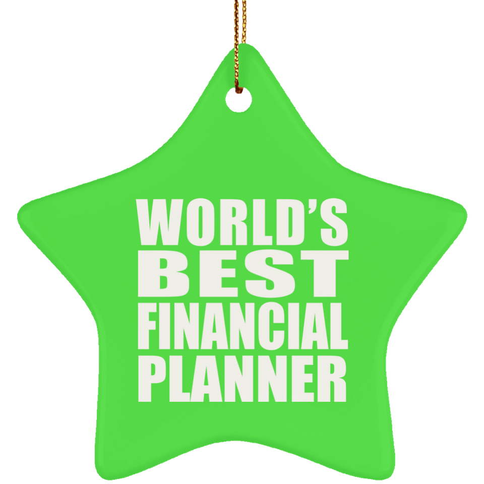World's Best Financial Planner - Star Ornament