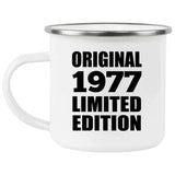 47th Birthday Original 1977 Limited Edition - 12oz Camping Mug