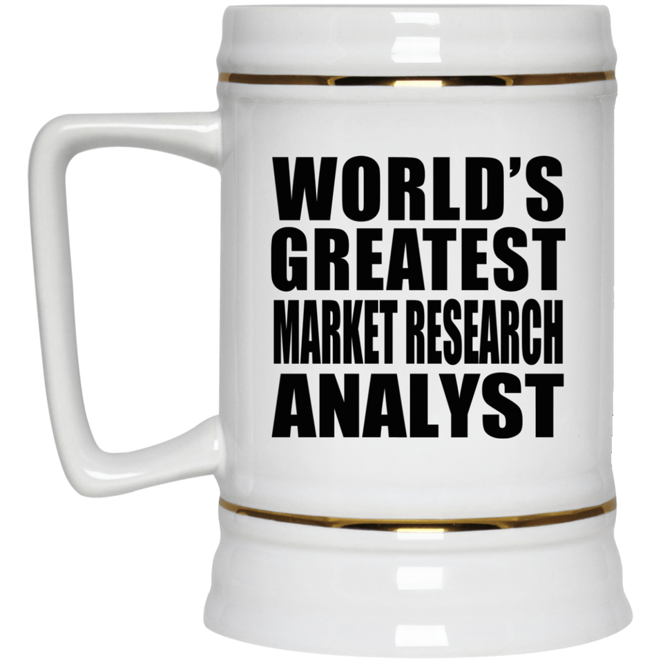 World's Greatest Market Research Analyst - Beer Stein