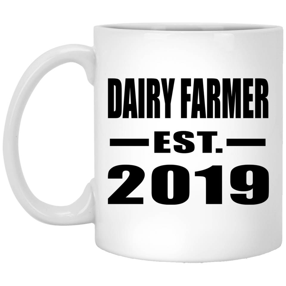 Dairy Farmer Established EST. 2019 - 11oz Coffee Mug