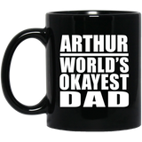 Arthur World's Okayest Dad - 11 Oz Coffee Mug Black