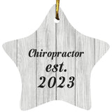 Chiropractor Established Est. 2023 - Star Ornament F