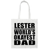 Lester World's Okayest Dad - Tote Bag White