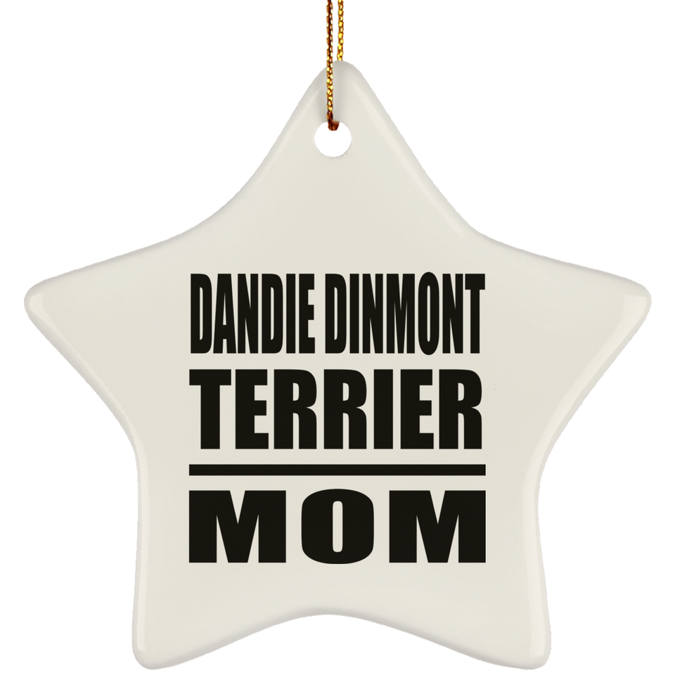 Dandie Dinmont Terrier Mom - Star Ornament