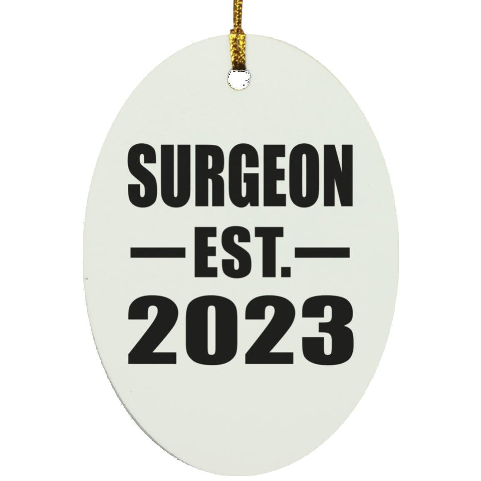 Surgeon Established EST. 2023 - Oval Ornament