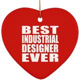 Best Industrial Designer Ever - Heart Ornament