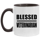 Blessed Veterinarian - 11oz Accent Mug Black