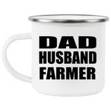 Dad Husband Farmer - 12oz Camping Mug