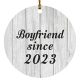 Boyfriend Since 2023 - Circle Ornament F