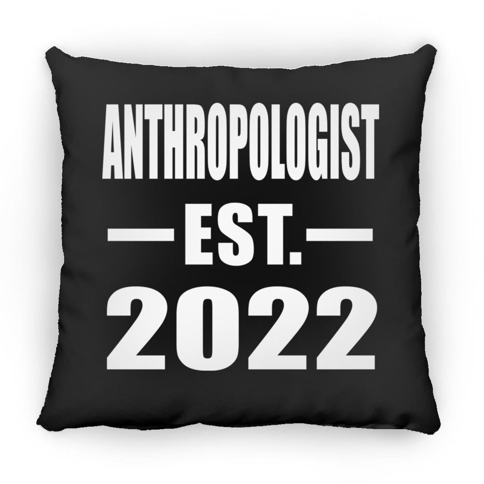 Anthropologist Established EST. 2022 - Throw Pillow Black