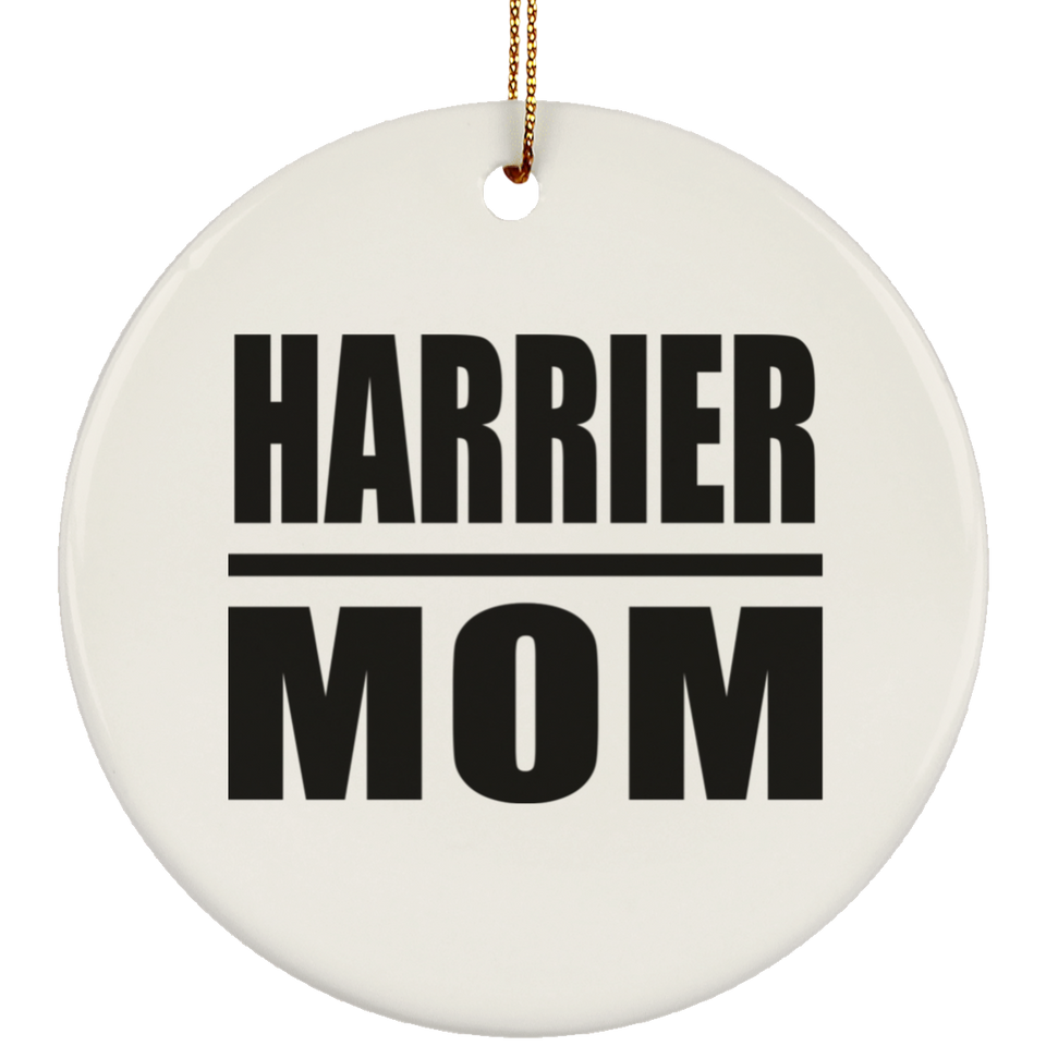 Harrier Mom - Circle Ornament