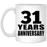 31st Anniversary 31 Years - 11 Oz Coffee Mug