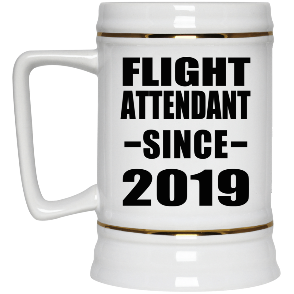Flight Attendant Since 2019 - Beer Stein