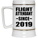 Flight Attendant Since 2019 - Beer Stein