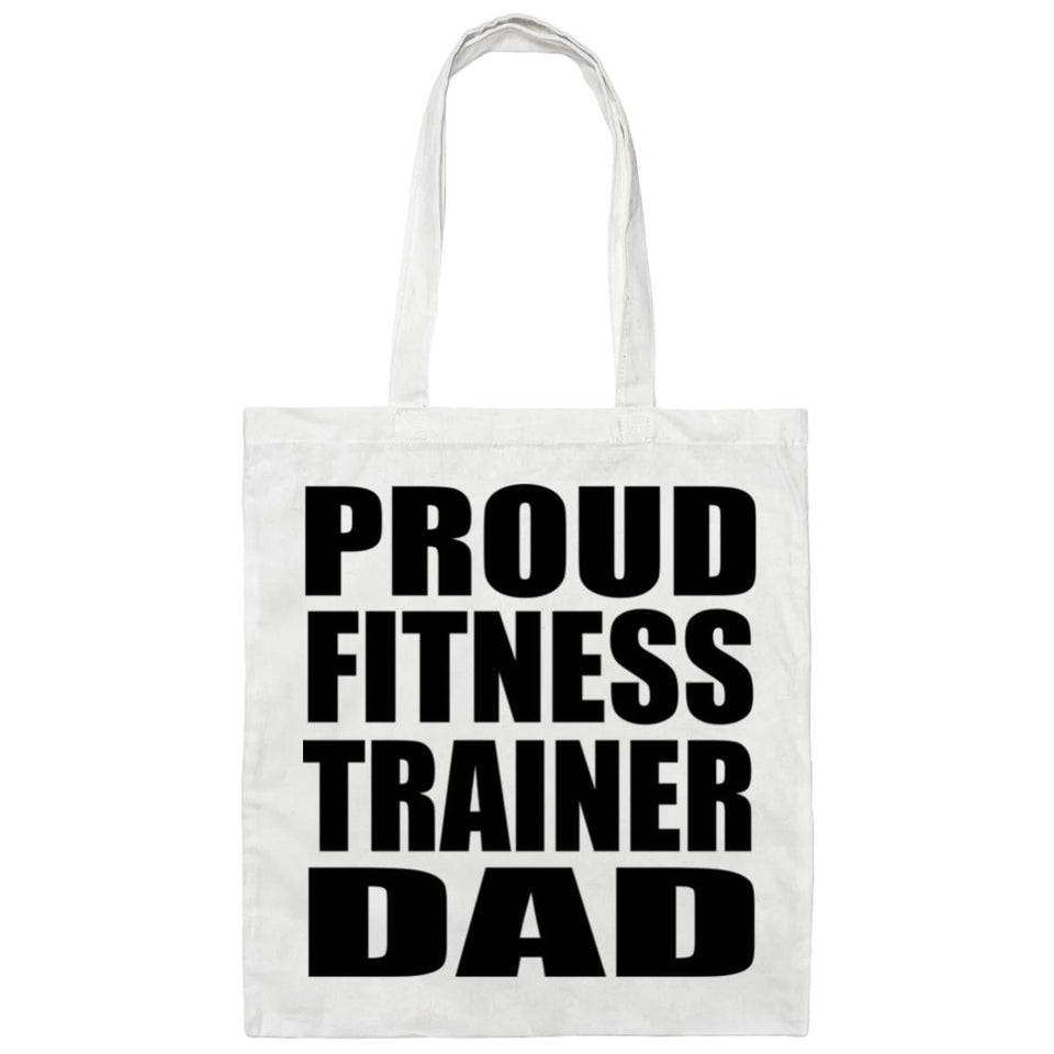 Proud Fitness Trainer Dad - Tote Bag White