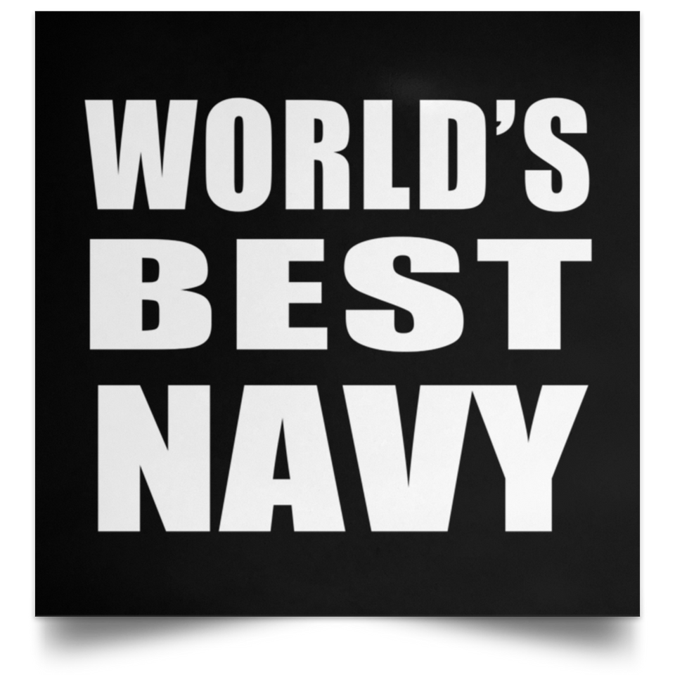 World's Best Navy - Poster Square