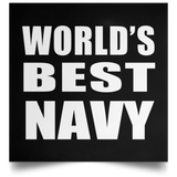 World's Best Navy - Poster Square