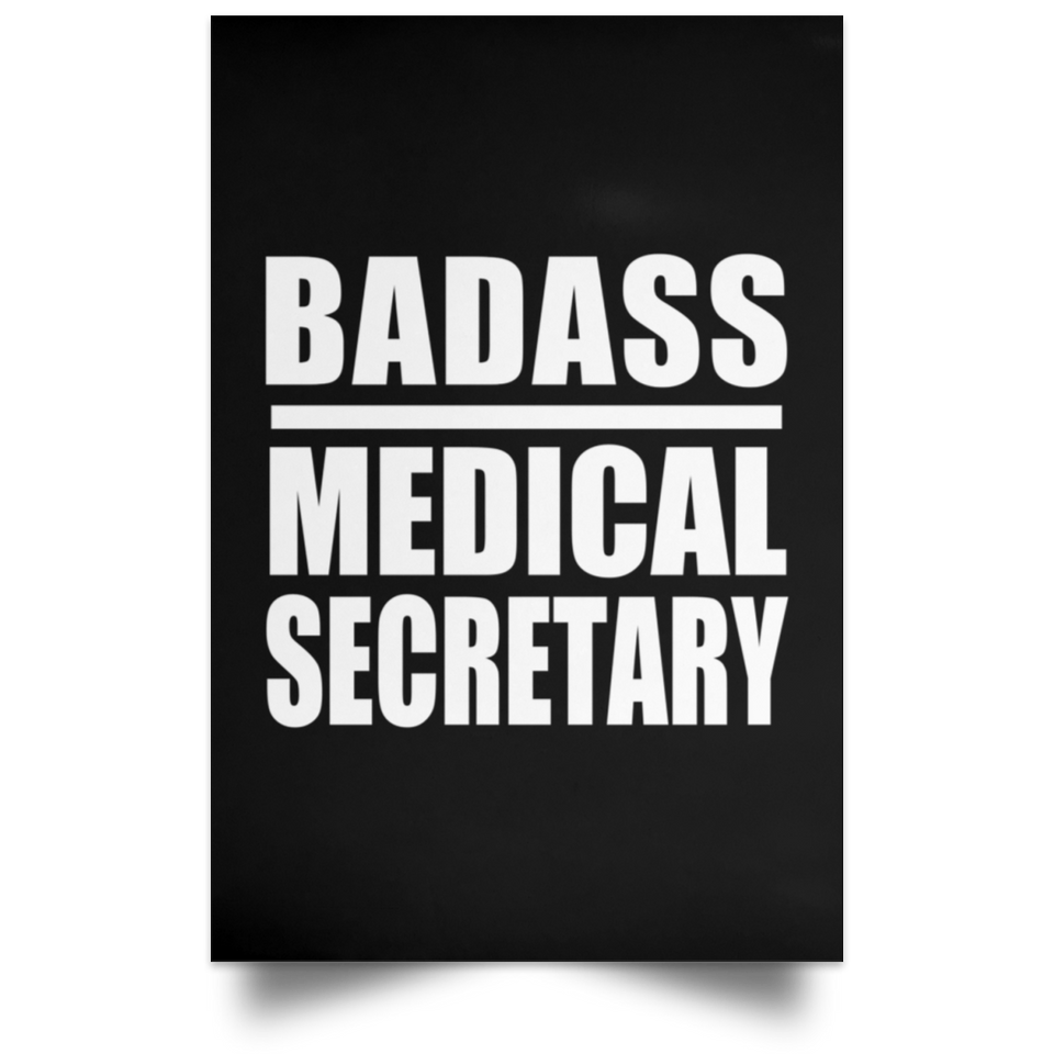 Badass Medical Secretary - Poster Portrait