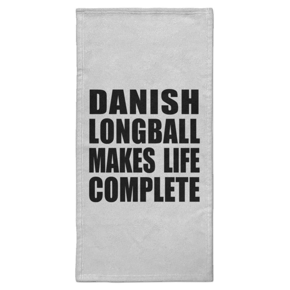 Danish Longball Makes Life Complete - Hand Towel
