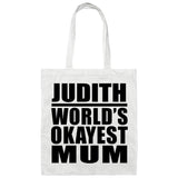 Judith World's Okayest Mum - Tote Bag White