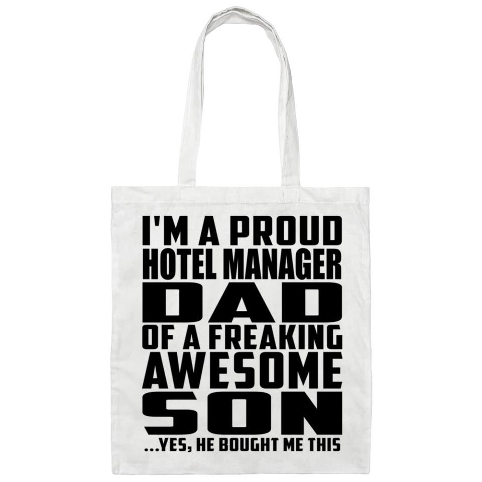 Proud Hotel Manager Dad Of Awesome Son - Tote Bag White