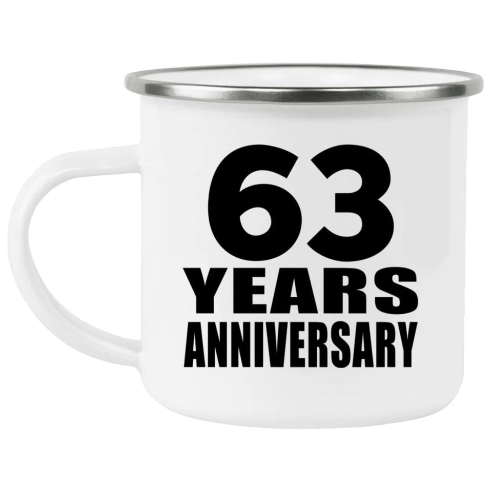 63rd Anniversary 63 Years - 12oz Camping Mug